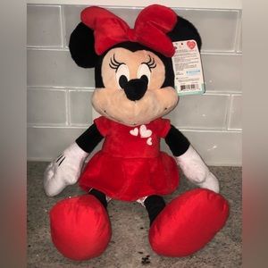 ✨NWT✨ Minnie Mouse Doll Red Bow & Dress with Hearts  Valentine’s Day